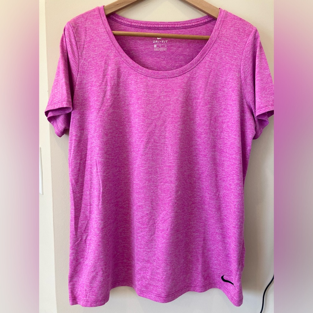Nike Pink Dri-Fit Tee Women short sleeve size XL